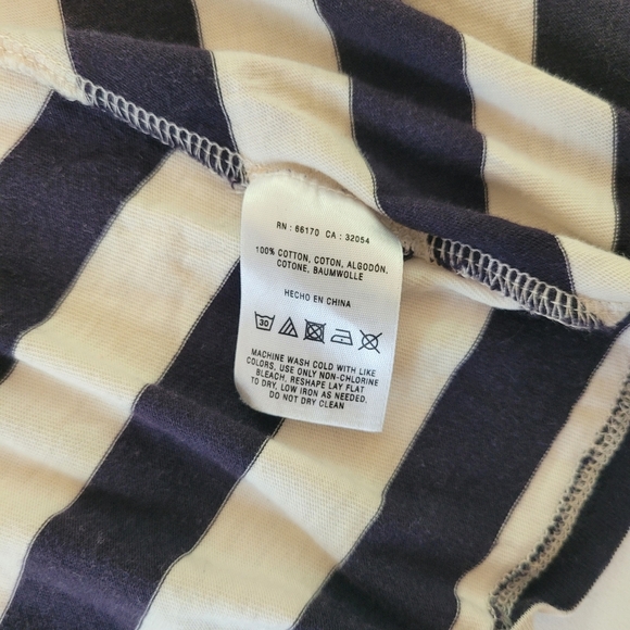 Anthropologie HWR Monogram Split Striped Size XS Dress Green Black - Picture 9 of 11